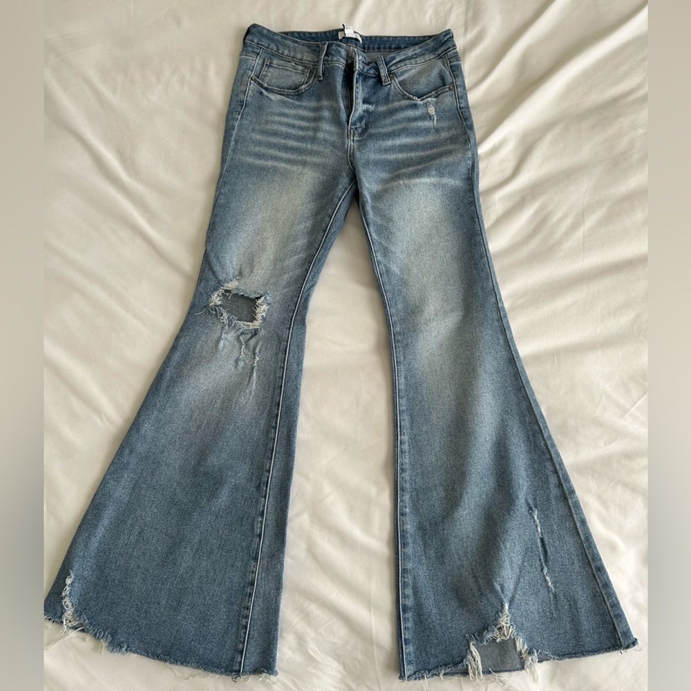 Women's Forever 21 Distressed Flare Jeans